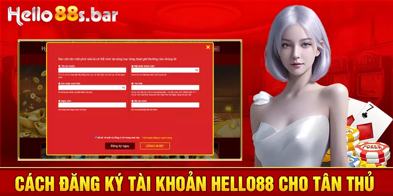 Cách đăng ký tài khoản HELLO88 cho tân thủ